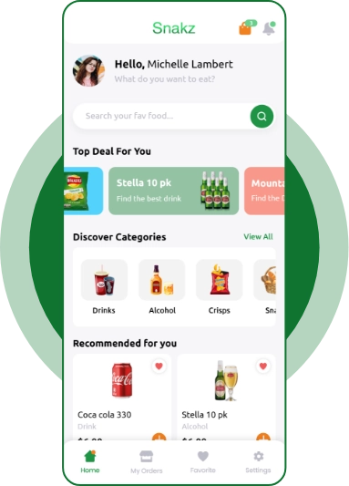 Snakz Food Delivery Application